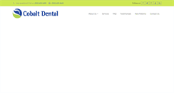 Desktop Screenshot of cobaltdentalcare.com